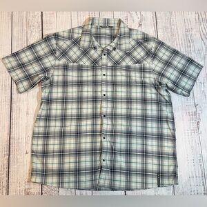 Sitka Gear Plaid Short Sleeve Button Up Shirt Men’s XXL Hunting Outdoor